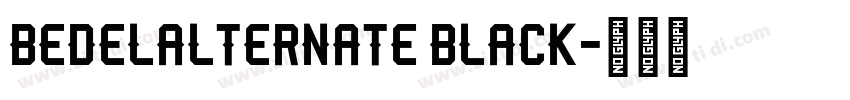 BedelAlternate Black字体转换